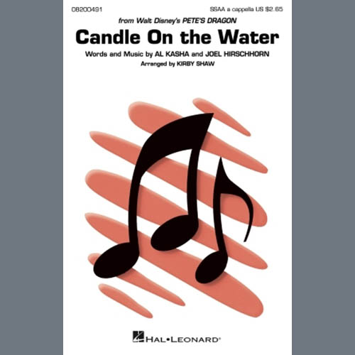 Al Kasha & Joel Hirschhorn, Candle On The Water (arr. Kirby Shaw), SSAA Choir