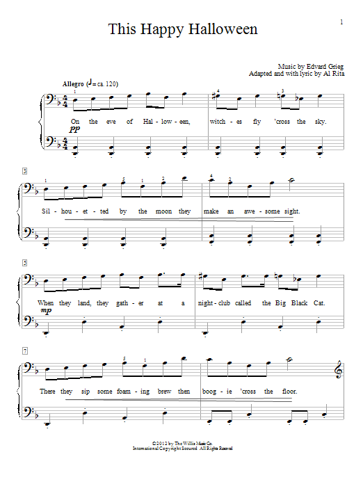 Al Rita This Happy Halloween Sheet Music Notes & Chords for Educational Piano - Download or Print PDF