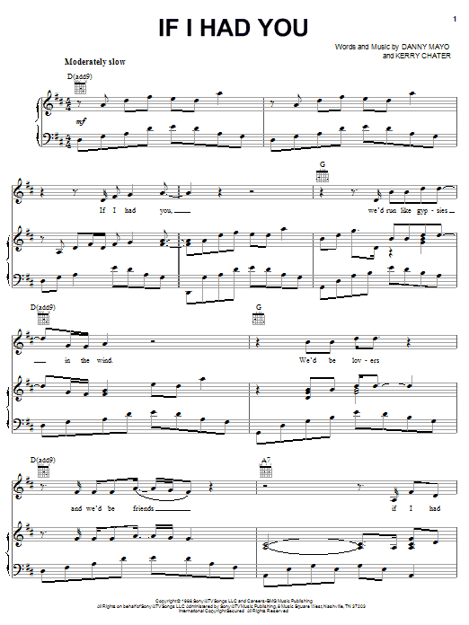 Alabama If I Had You Sheet Music Notes & Chords for Piano, Vocal & Guitar (Right-Hand Melody) - Download or Print PDF Alabama If I Had You Sheet Music Notes & Chords for Piano, Vocal & Guitar (Right-Hand Melody) - Download or Print PDF