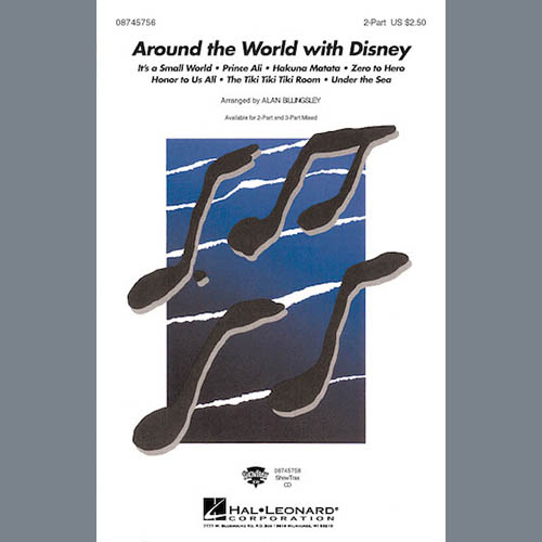 Alan Billingsley, Around The World With Disney (Medley), 3-Part Mixed Choir