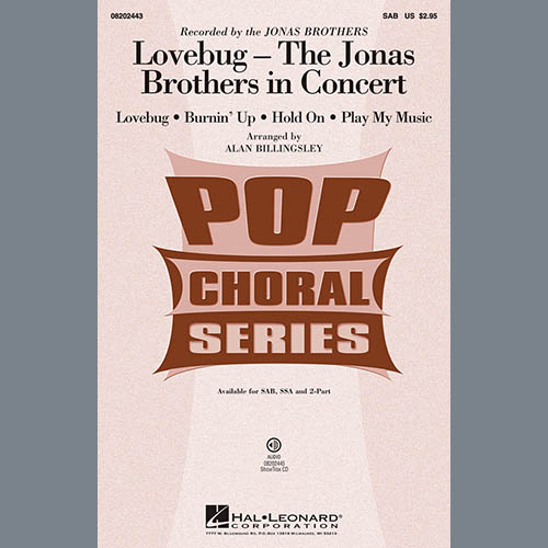 Alan Billingsley, Lovebug - The Jonas Brothers In Concert (Medley), 2-Part Choir