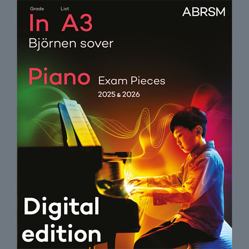 Alan Bullard, Bjørnen sover (Grade Initial, list A3, from the ABRSM Piano Syllabus 2025 & 2026), Piano Solo