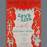 Download Alan Jay Lerner This Is The Life (from Love Life) sheet music and printable PDF music notes