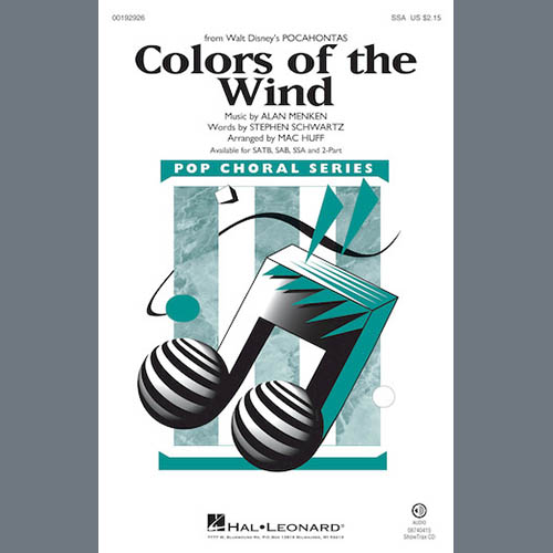 Alan Menken, Colors Of The Wind (arr. Mac Huff), SSA
