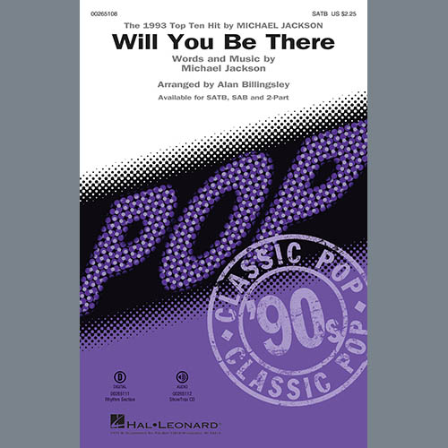 Alan Billingsley Alan Billingsley, Will You Be There - Electric Guitar, Choir Instrumental Pak