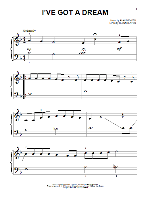 I've Got A Dream (from Disney's Tangled) sheet music