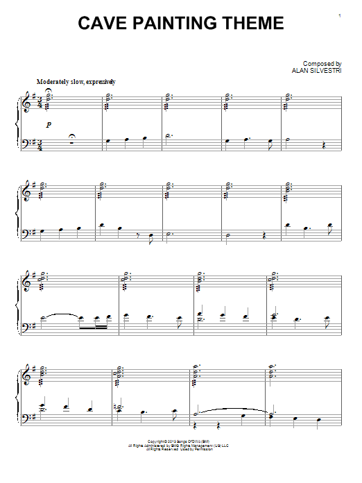 Cave Painting Theme (from The Croods) sheet music