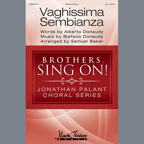 Albert Donaudy & Stefano Donaudy, Vaghissima Sembianza (arr. Samuel Baker), TTBB Choir