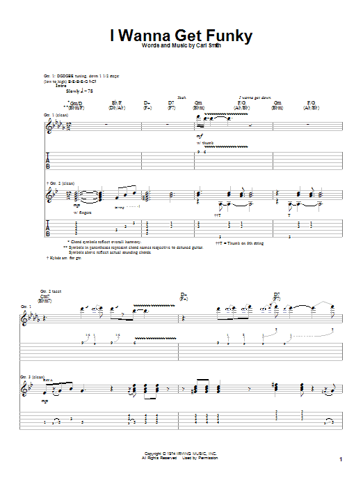 Albert King I Wanna Get Funky Sheet Music Notes & Chords for Guitar Tab - Download or Print PDF