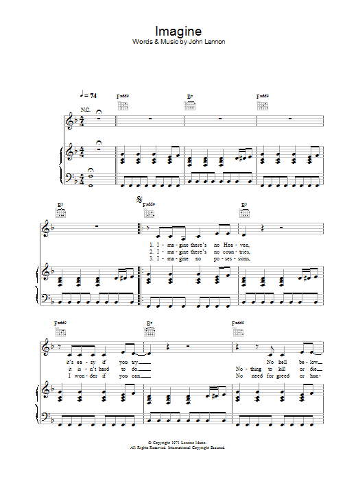 Alex Parks Imagine Sheet Music Notes & Chords for Piano, Vocal & Guitar - Download or Print PDF