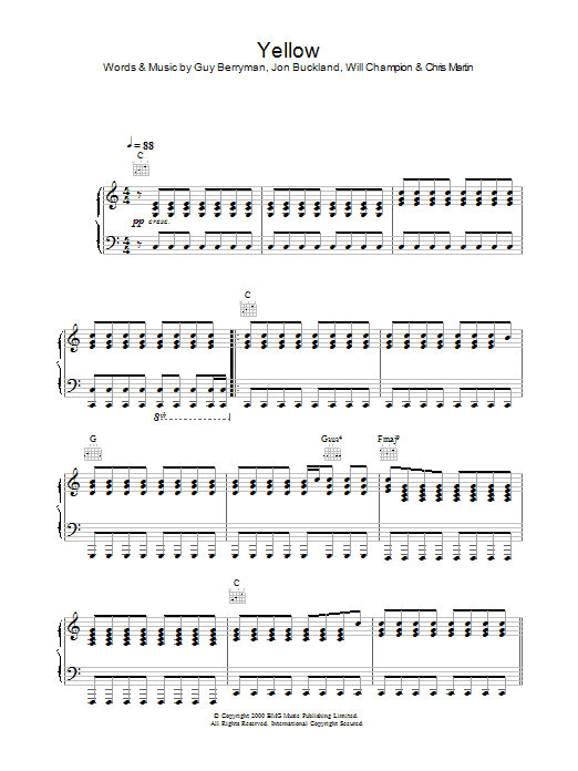 Alex Parks Yellow Sheet Music Notes & Chords for Lead Sheet / Fake Book - Download or Print PDF