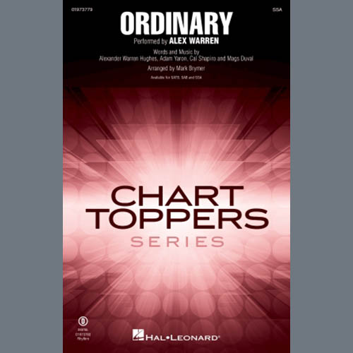 Alex Warren, Ordinary (arr. Mark Brymer), SSA Choir