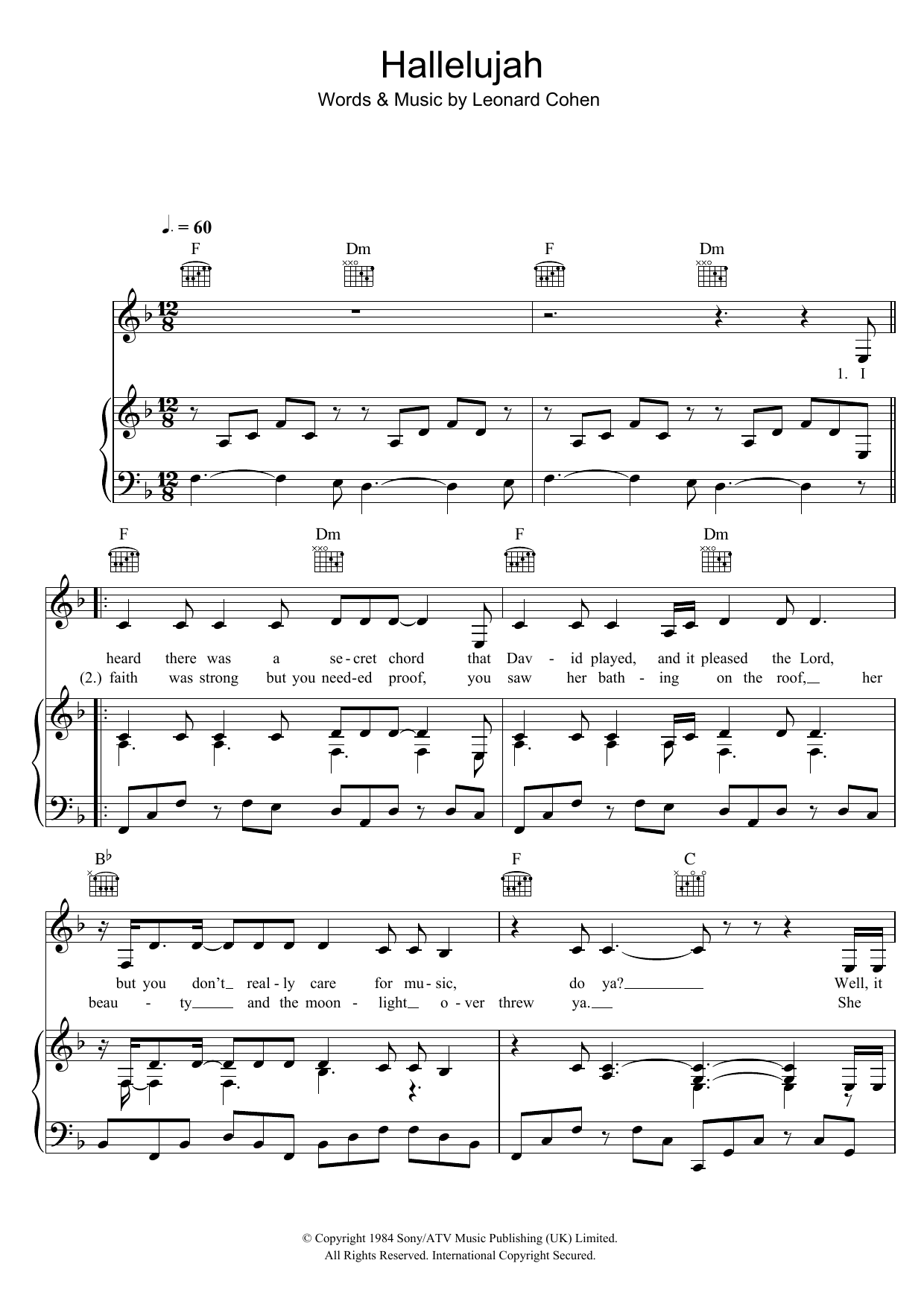 Alexandra Burke Hallelujah Sheet Music Notes & Chords for 5-Finger Piano - Download or Print PDF