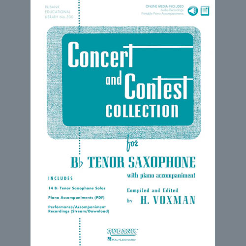 Alexandre Petit, Premiere Etude De Concours, Tenor Sax and Piano