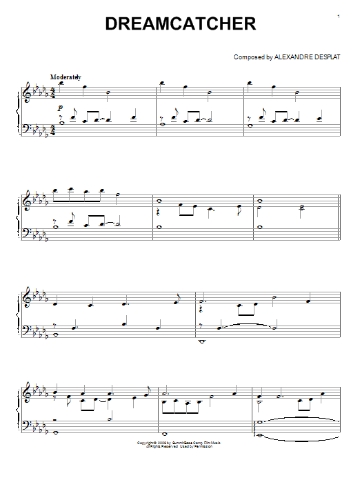 Dreamcatcher (from The Twilight Saga: New Moon) sheet music
