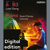 Download Alexis Ffrench Last Song (Grade 6, list B3, from the ABRSM Piano Syllabus 2025 & 2026) sheet music and printable PDF music notes