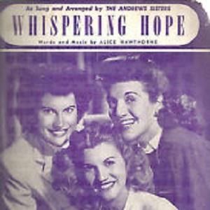 Alice Hawthorne Alice Hawthorne, Whispering Hope, Super Easy Piano