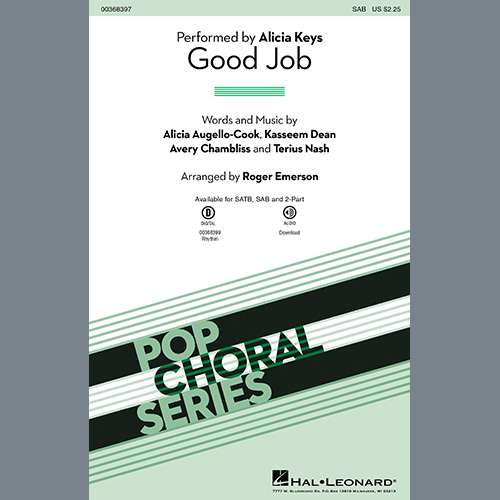 Alicia Keys, Good Job (arr. Roger Emerson), 2-Part Choir