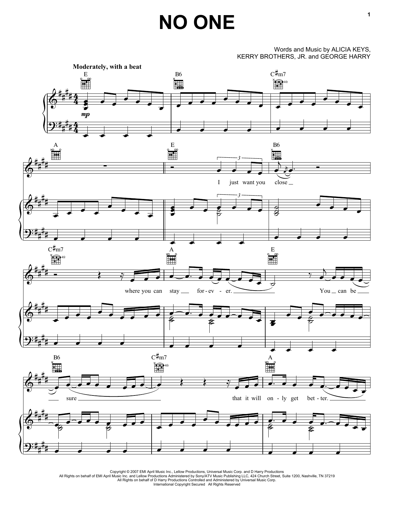 Alicia Keys No One Sheet Music Notes & Chords for Violin - Download or Print PDF