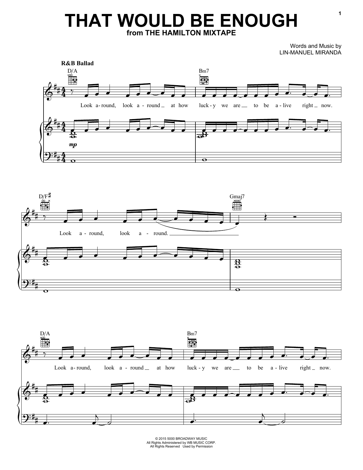 Alicia Keys That Would Be Enough Sheet Music Notes & Chords for Piano, Vocal & Guitar (Right-Hand Melody) - Download or Print PDF