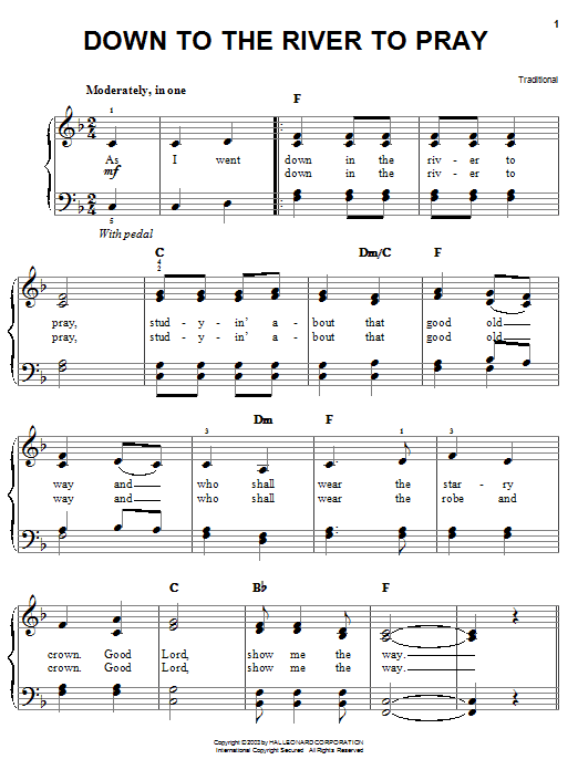 Alison Krauss Down To The River To Pray Sheet Music Download Pdf Score 24950