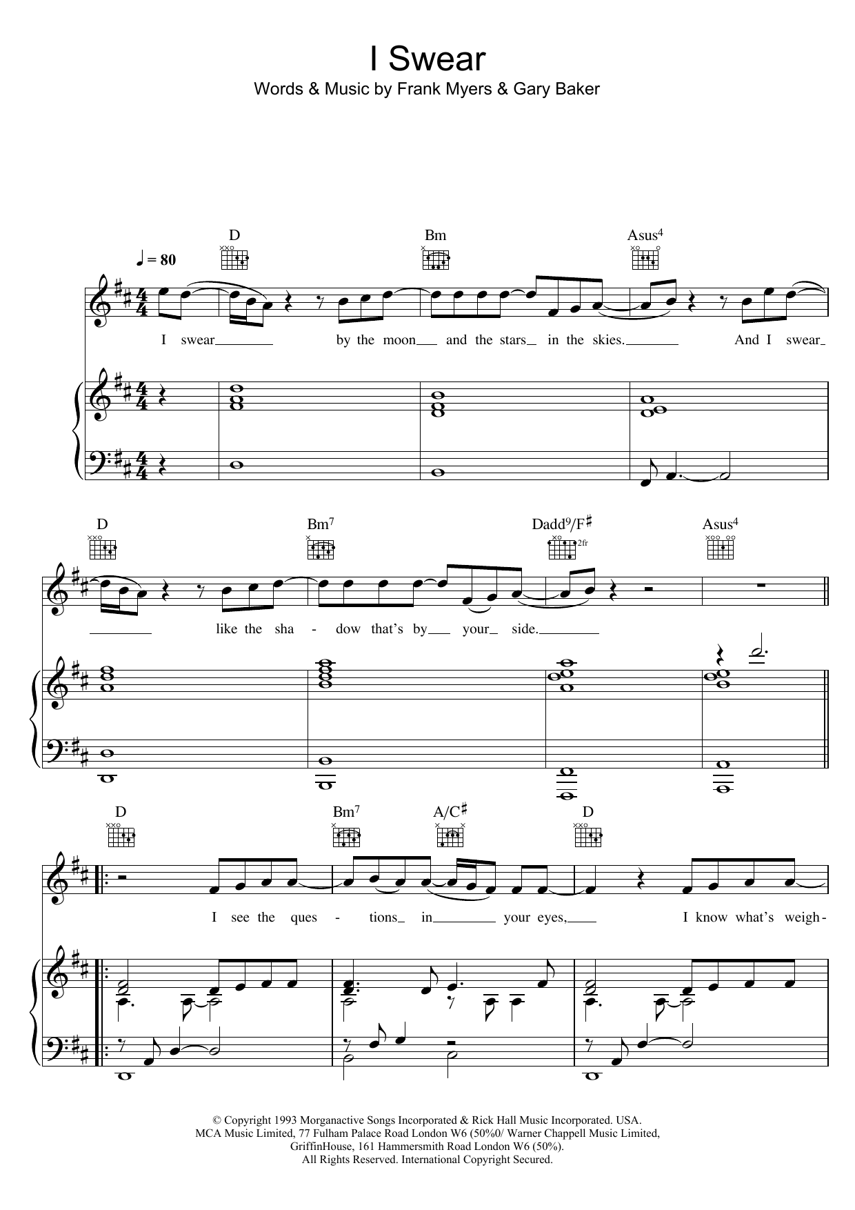 All-4-One I Swear Sheet Music Notes & Chords for Viola - Download or Print PDF