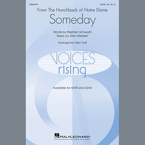 All-4-One, Someday (from Walt Disney's The Hunchback Of Notre Dame) (arr. Mac Huff), SSA Choir