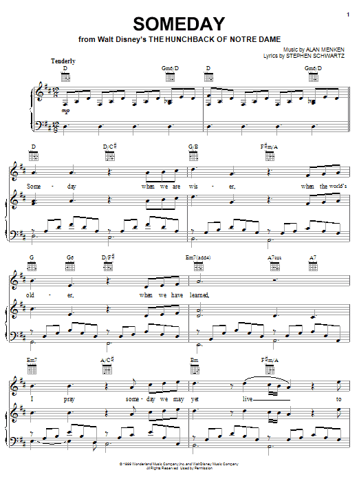 Preview All-4-One Someday Film and TV sheet music, notes and chords for Piano, Vocal & Guitar (Right-Hand Melody), SKU: 22457 Someday sheet music