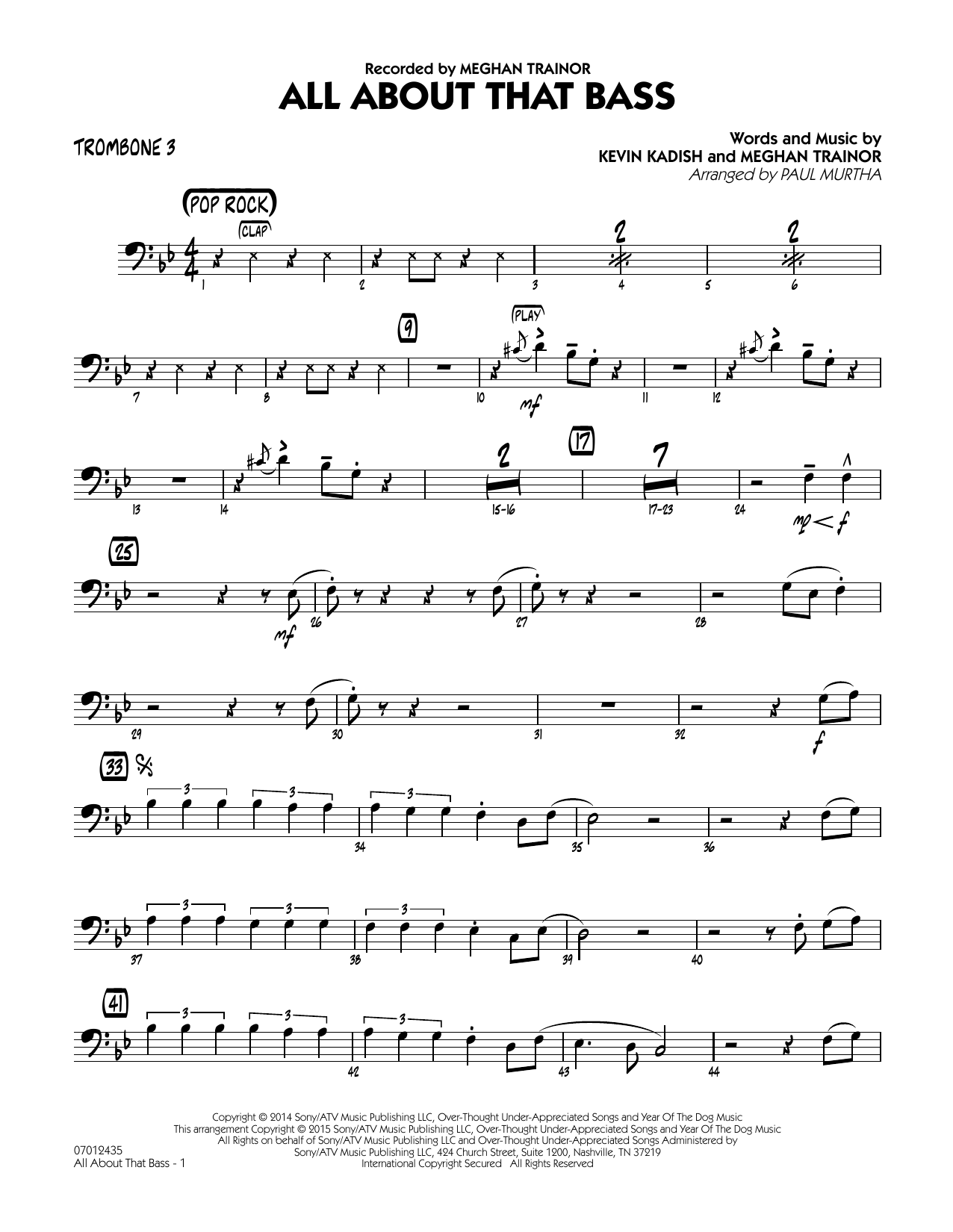 Bass trombone solo