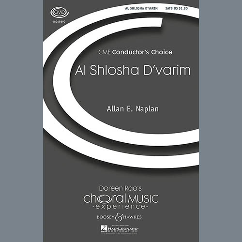 Allan Naplan, Al Shlosha D'Varim, SATB