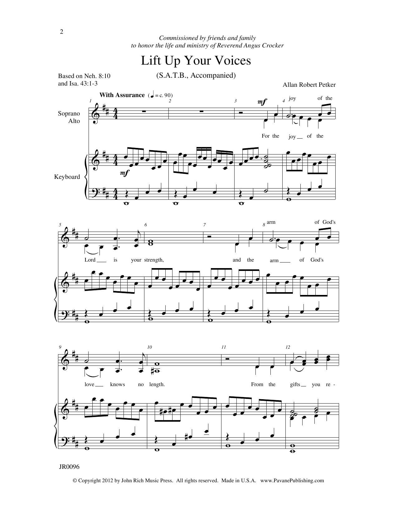 Allan Robert Petker Lift Up Your Voices Sheet Music Notes & Chords for Choral - Download or Print PDF