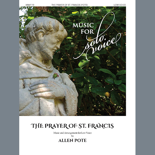 Allen Pote, Prayer of St. Francis (Low Voice), Piano & Vocal