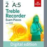Download Althea Talbot-Howard Menuetto from Sonata for the Harp (Grade 2 A5 from the ABRSM Treble Recorder syllabus from 2022) sheet music and printable PDF music notes
