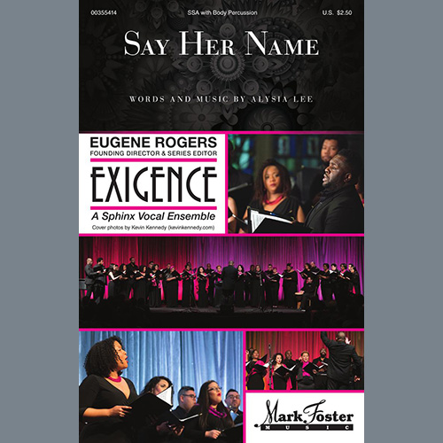 Alysia Lee, Say Her Name, SSA Choir