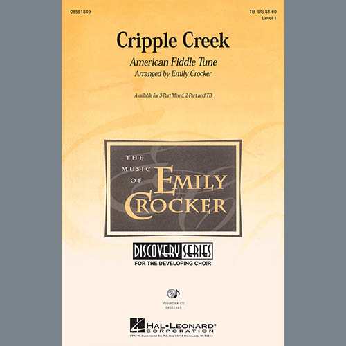 American Fiddle Tune, Cripple Creek (arr. Emily Crocker), 3-Part Mixed