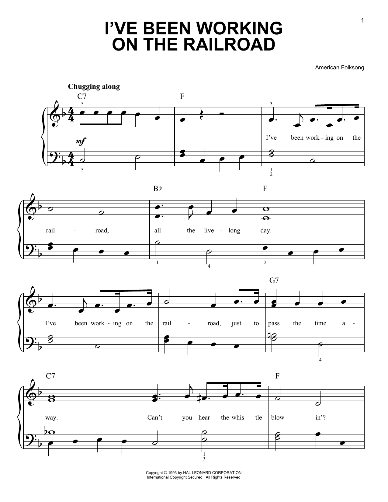 American Folk Song I've Been Working On The Railroad Sheet Music Notes & Chords for Ukulele - Download or Print PDF
