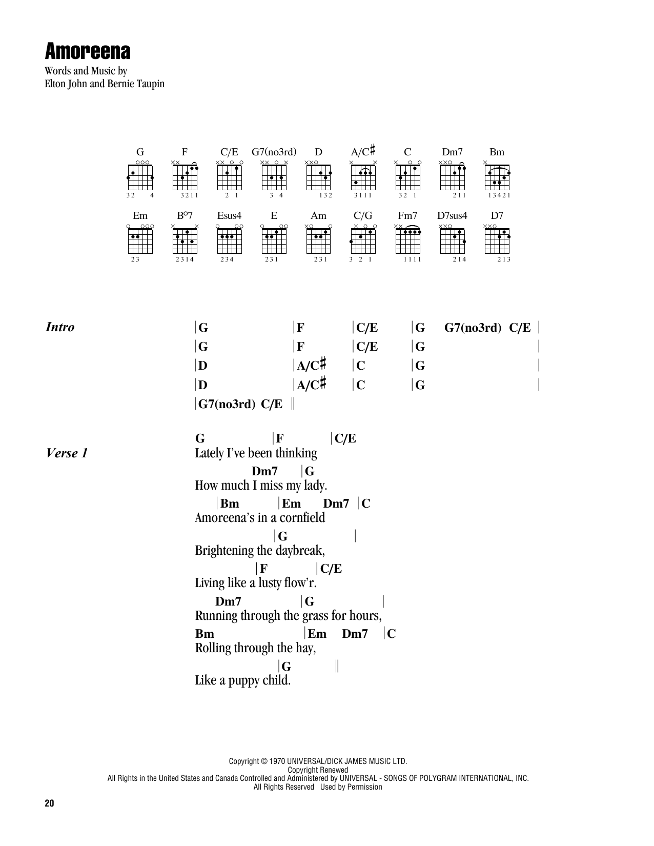 Preview Elton John Amoreena Rock sheet music, notes and chords for Keyboard Transcription, SKU: 176837 sheet music, piano notes, chords, guitar tabs, score, transpose, transcribe, how to play, guide, download, learn, tutorial, progression, song, artist, awards, billboard, mtv, vh1, tour, single, album, release