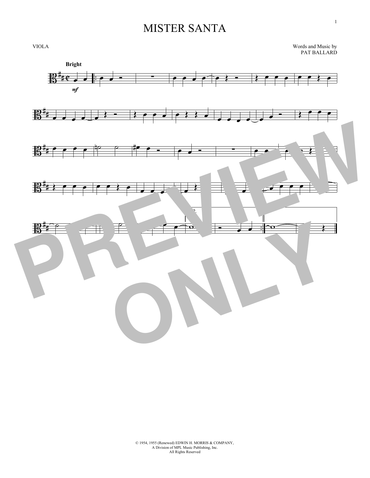 Amy Grant Mister Santa Sheet Music Notes & Chords for Violin - Download or Print PDF