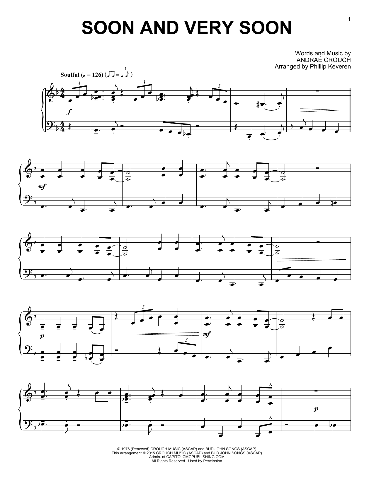 Phillip Keveren Soon And Very Soon Sheet Music Notes & Chords for Piano - Download or Print PDF