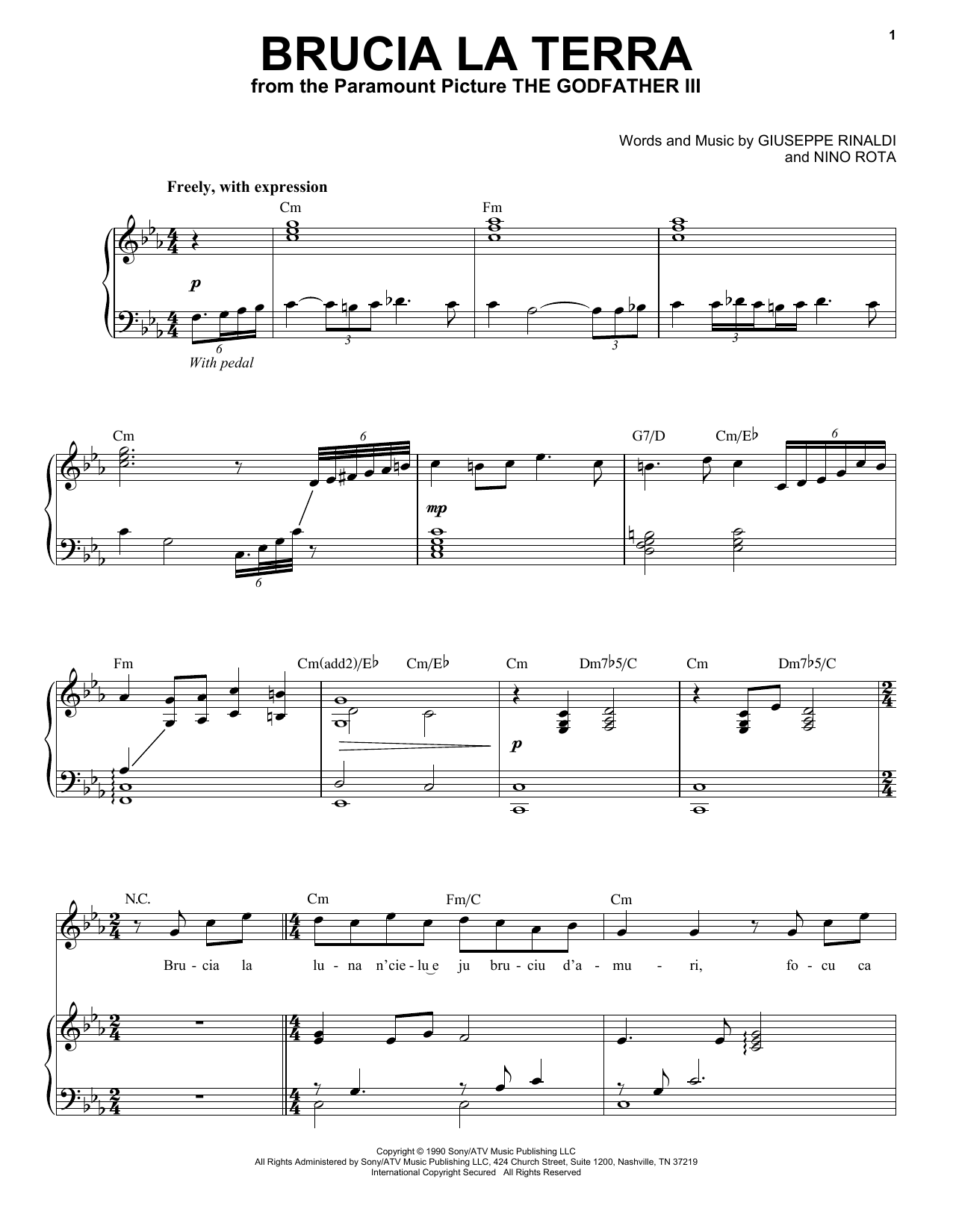 Andrea Bocelli Brucia La Terra Sheet Music Notes & Chords for Piano & Vocal - Download or Print PDF Andrea Bocelli Brucia La Terra Sheet Music Notes & Chords for Piano & Vocal - Download or Print PDF