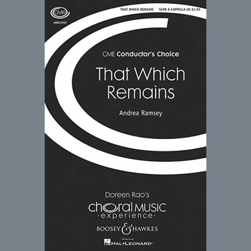 Andrea Ramsey, That Which Remains, SATB