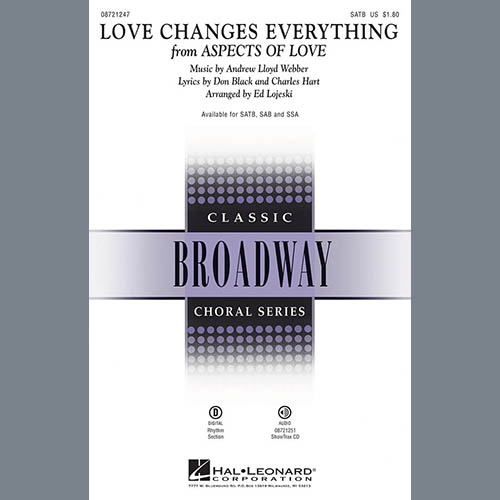 Andrew Lloyd Webber, Love Changes Everything (from Aspects Of Love) (arr. Ed Lojeski), SAB