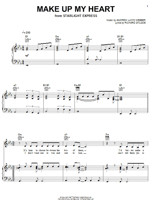Andrew Lloyd Webber Make Up My Heart Sheet Music Notes & Chords for Viola - Download or Print PDF
