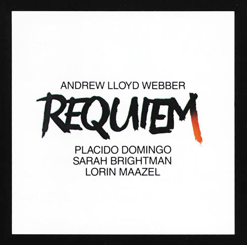 Andrew Lloyd Webber, Pie Jesu (from Requiem), Piano, Vocal & Guitar (Right-Hand Melody)