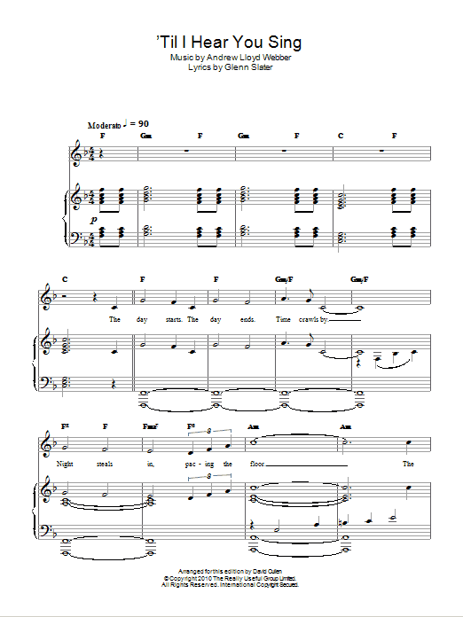 Andrew Lloyd Webber 'Til I Hear You Sing (from Love Never Dies) Sheet Music Notes & Chords for Tenor Sax Solo - Download or Print PDF