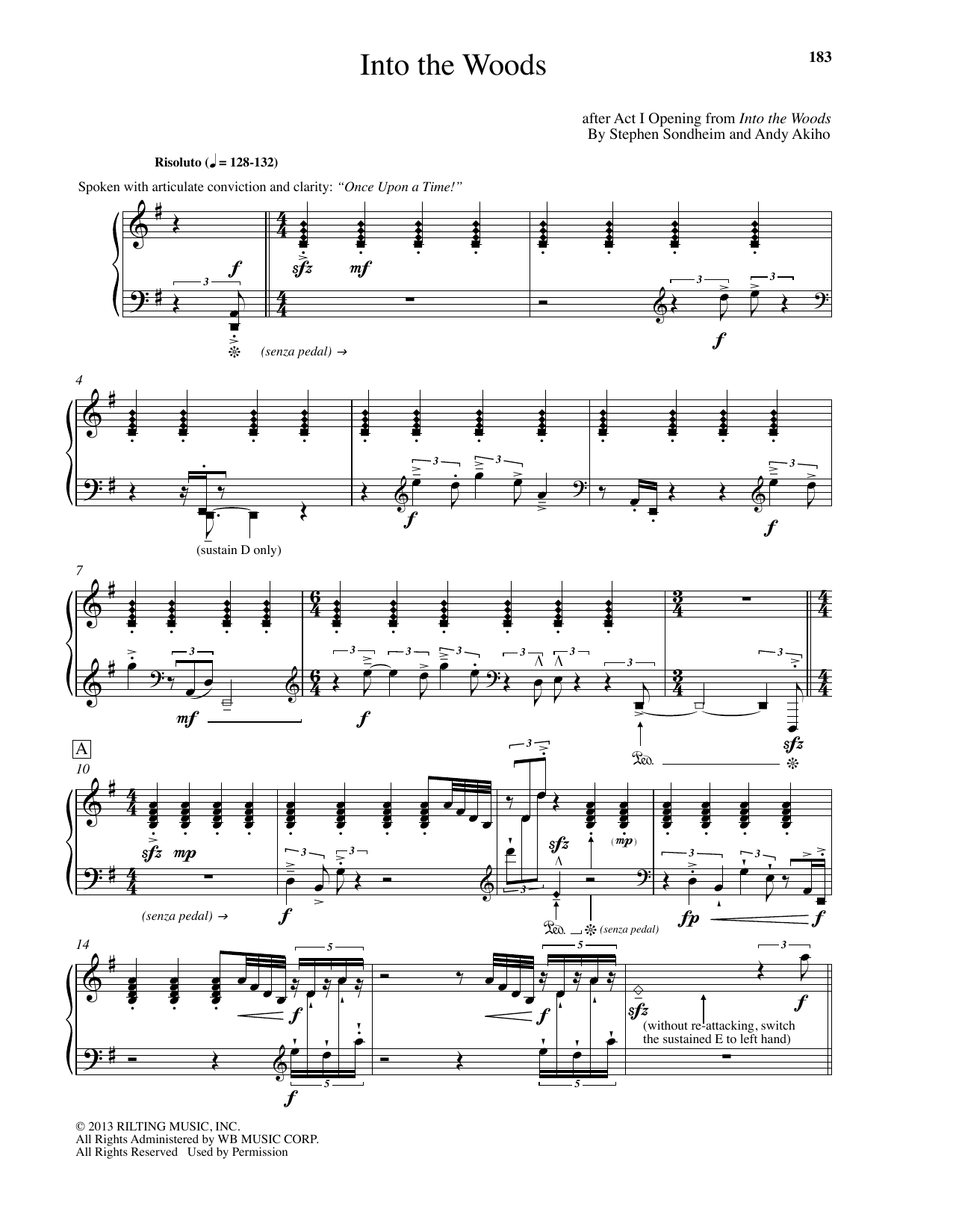 Andy Akiho Into The Woods Sheet Music Notes & Chords for Piano - Download or Print PDF