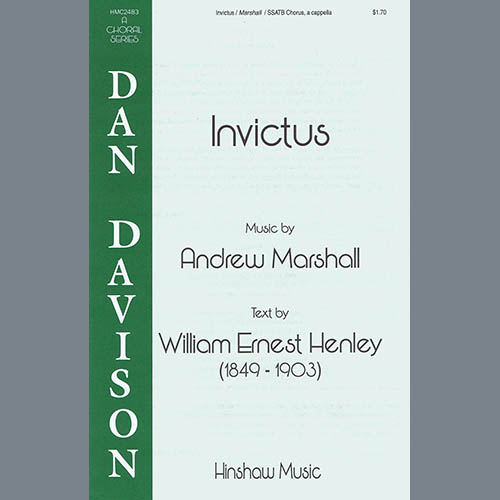 Andy Marshall, Invictus, SSATB Choir