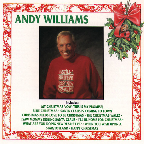 Andy Williams, Blue Christmas, Piano, Vocal & Guitar (Right-Hand Melody)