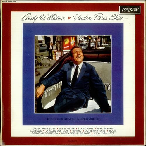 Andy Williams, Under Paris Skies (Sous Le Ciel De Paris), Keyboard