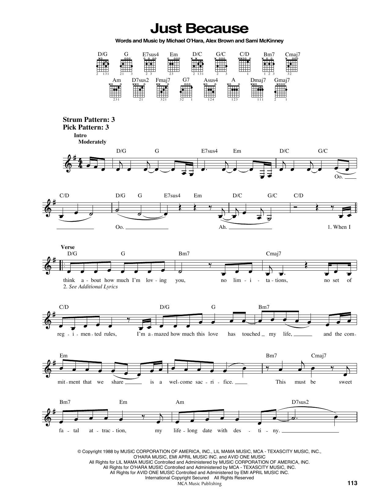 Anita Baker Just Because Sheet Music Notes & Chords for Easy Guitar - Download or Print PDF